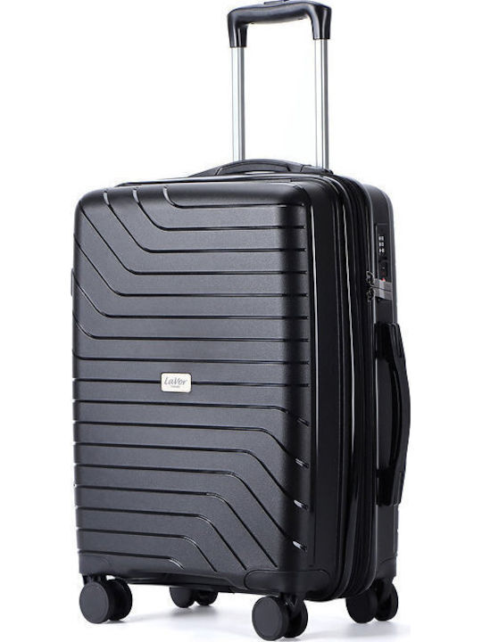 Lavor Cabin Hard Travel Suitcase Black with 4 W...