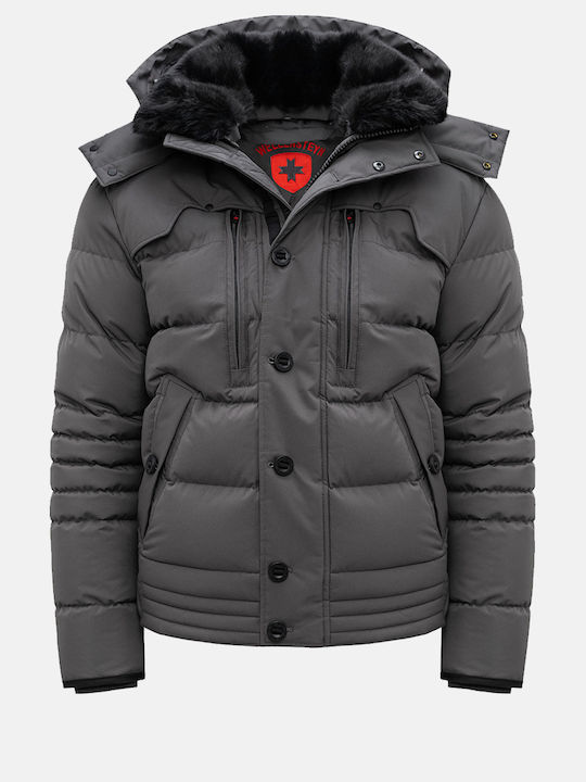 Winter Jacke Puffer Gray