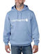 Carhartt Herren Sweatshirt mit Kapuze und Taschen Hellblau