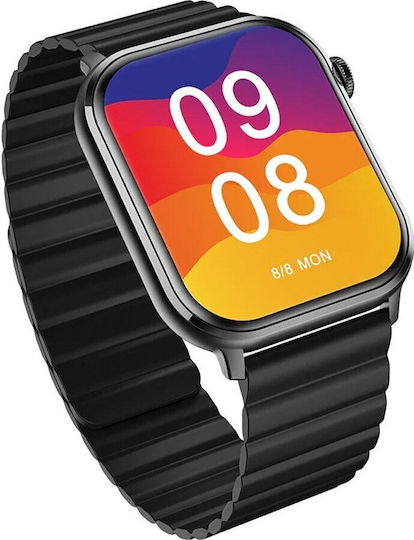 Imilab W02 44mm Smartwatch με Παλμογράφο (Μαύρο)