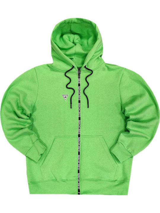 Green Hoodie Cardigan