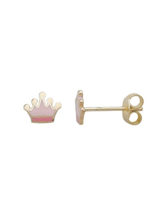 Sasashop Nieten Kronen Aus 14K Roségold