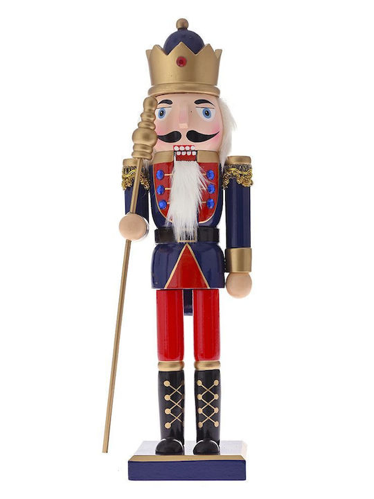 Iliadis Nutcracker de Crăciun Lemn Roșu Înălțime 40cm.