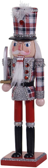 TnS Weihnachts-Nussknacker Silber aus Hölzernes