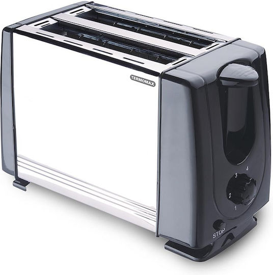 Termomax Prăjitor de pâine 2 sloturi 650W Inox