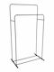 Ankor Floor Garment Rack made of Metal Black 80x50x150cm