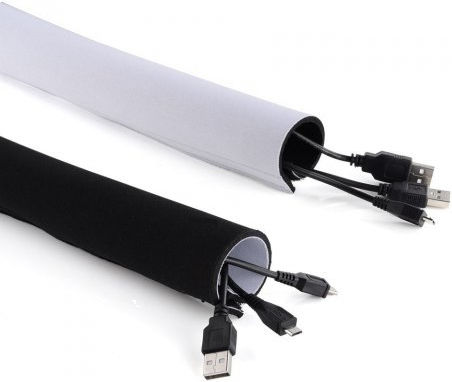Maclean Energy Kabel-Flex-Wrap Schwarz (MCTV-672) 1Stück