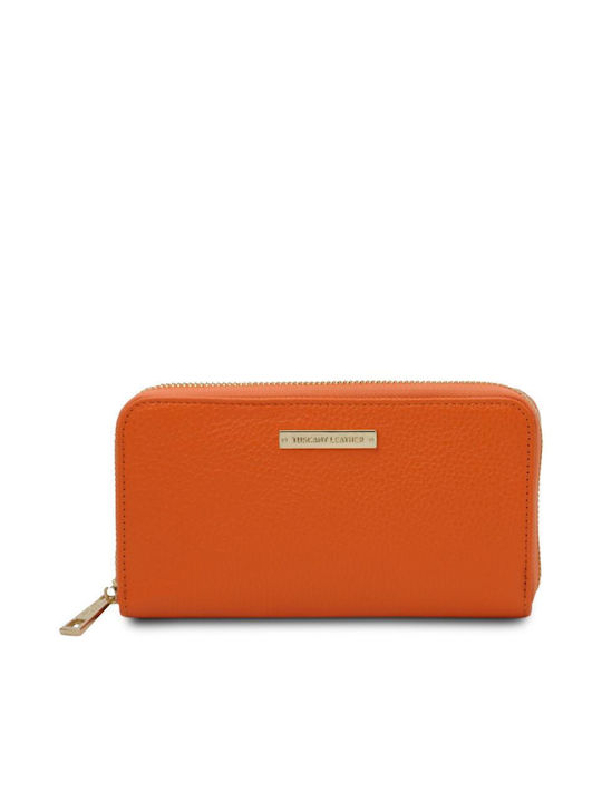 Tuscany Leather Klein Frauen Brieftasche Klassiker Orange