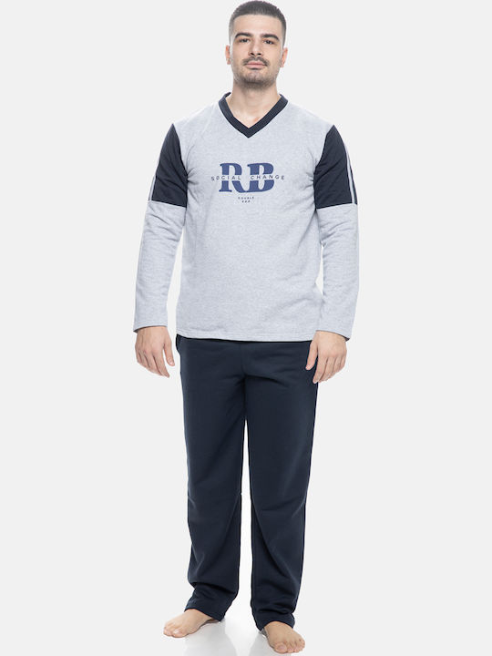 Koyote Men's Winter Pajamas Set Gray