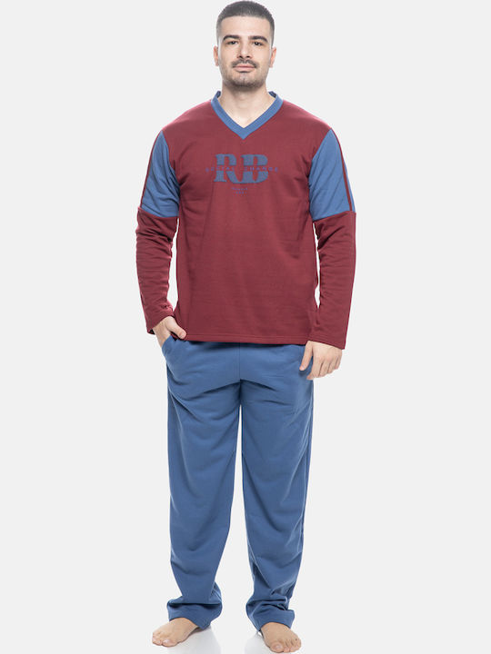 Koyote Men's Winter Pajamas Set Burgundy