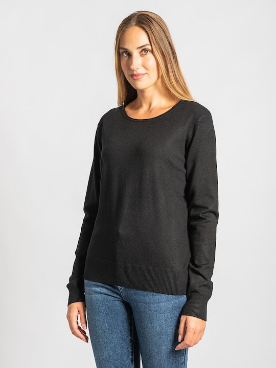 InShoes Women's Long Sleeve Sweater Black