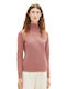 Tom Tailor Women's Blouse Cotton Long Sleeve Pink