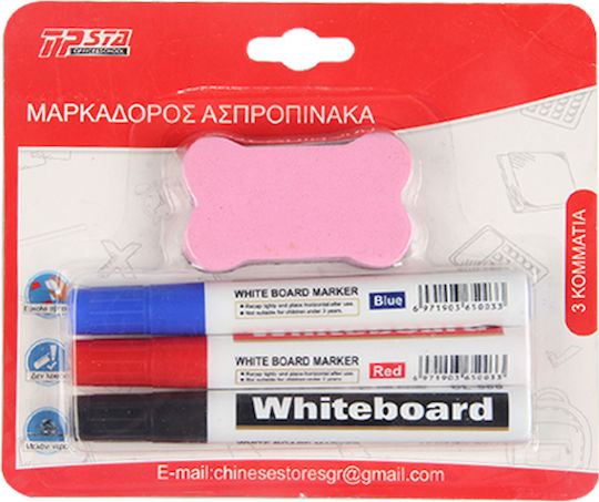 Tpster Markere pentru Tablă Multicolor 3buc