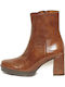 Julie1 Leder Stiefeletten Damen Braun