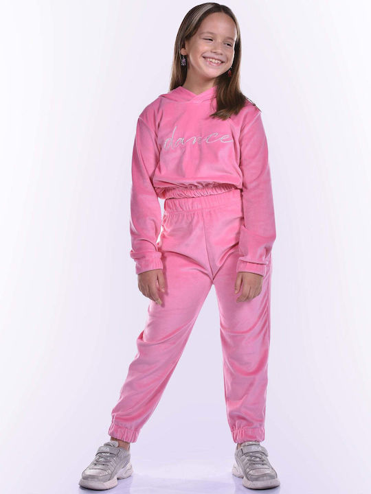 Action Sportswear Kids Sweatpants Set Pink 2pcs