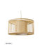 GloboStar Hibiscus Hanging Ceiling Light Beige Boho Grid with E27 Socket 40x20x20cm