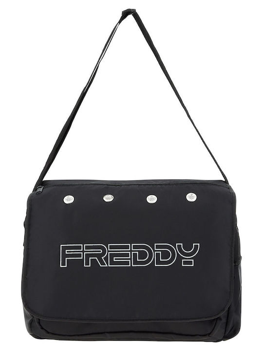 Freddy Ανδρική Τσάντα Ταχυδρόμου Μαύρη
