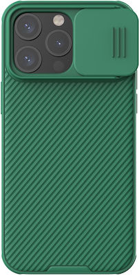 Nillkin Camshield Pro Coperta din spate Plastic Rezistent Verde (iPhone 15 Pro)