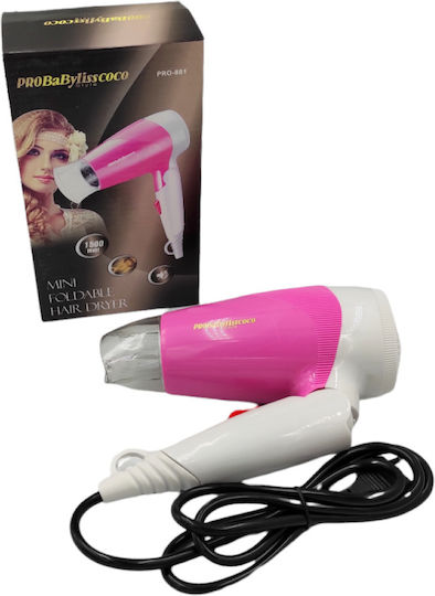 Uscător de păr de călătorie 1500W PRO-881.PINK