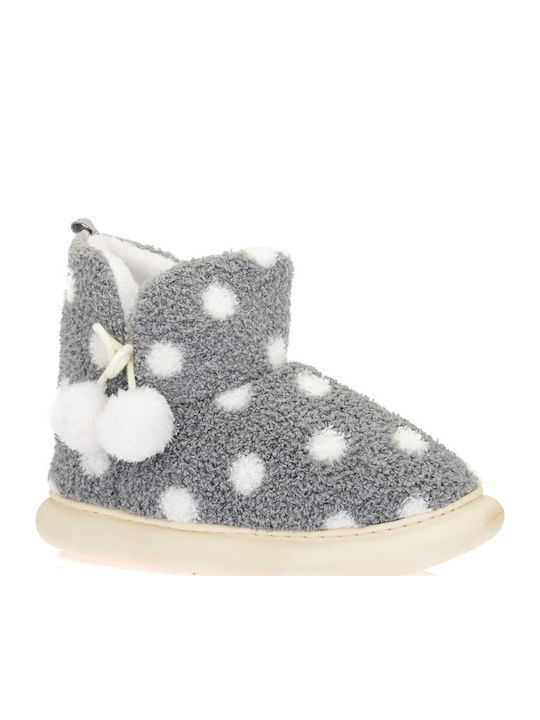B-Soft Closed Women's Slippers Gray