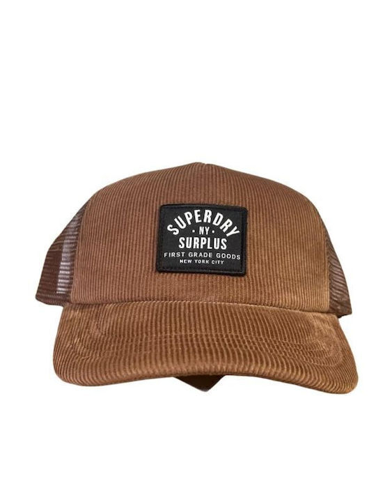 D2 Vintage Men's Trucker Cap Brown