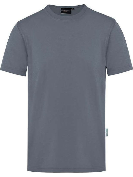 Karlowsky Ανδρικό Διαφημιστικό T-shirt Κοντομάνικο σε Γκρι Χρώμα