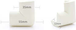 For Edges & Corners with Sticker in White Color 10pcs