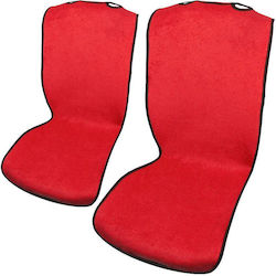 Carner Towel Single Seat Cover 2pcs Red