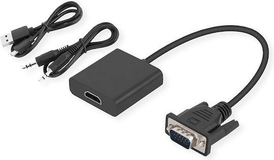 Standard Μετατροπέας VGA male σε HDMI female (S3211-10)