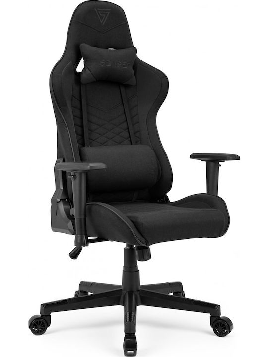 SENSE7 Spellcaster Υφασμάτινη Καρέκλα Gaming με Ρυθμιζόμενα Μπράτσα Μαύρη