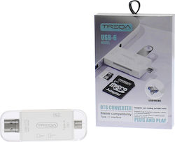 Treqa Usb Card Reader για SD USB-6 Treqa Usb Card Reader για SD USB-6