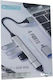 AGC Hub 4 Θυρών USB 2.0 με σύνδεση USB-A Ασημί