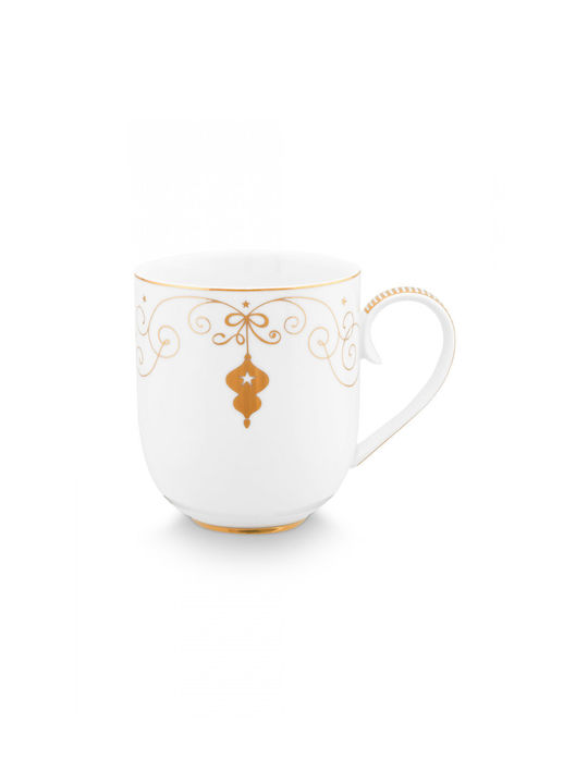 PiP Studio Royal Winter Κούπα από Πορσελάνη Λευκή 325ml