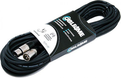 Cable4Me Kabel XLR-Stecker - XLR-Stecker Schwarz 15m