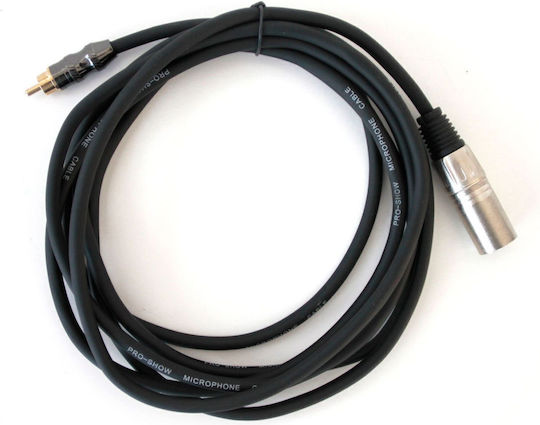 Pro-Show Cable XLR male - Μαύρο 1.5m (51623)
