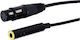 GBC Cable XLR male - XLR male Μαύρο 6m