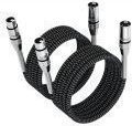 ATC Cable XLR male - XLR male Μαύρο 2m 02.009.0041