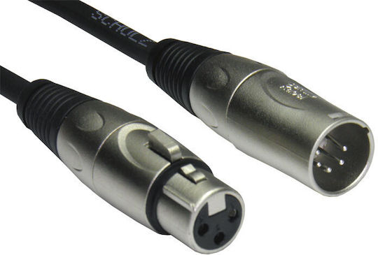 Schulz Kabel XLR Cable Male to XLR Female Black 0.2m FOF0.2