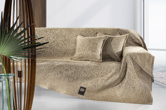 Guy Laroche Ριχτάρι Διθέσιου Καναπέ Δύο 'Οψεων Matis 180x250εκ. Μπεζ