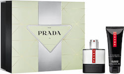 Prada Luna Rossa Carbon Ανδρικό Σετ με Eau de Toilette Prada Luna Rossa Carbon Ανδρικό Σετ με Eau de Toilette