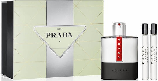 Prada Luna Rossa Carbon Ανδρικό Σετ με Eau de Toilette