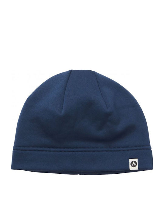 Beanie Unisex Fleece Beanie Knitted in Navy Blue color
