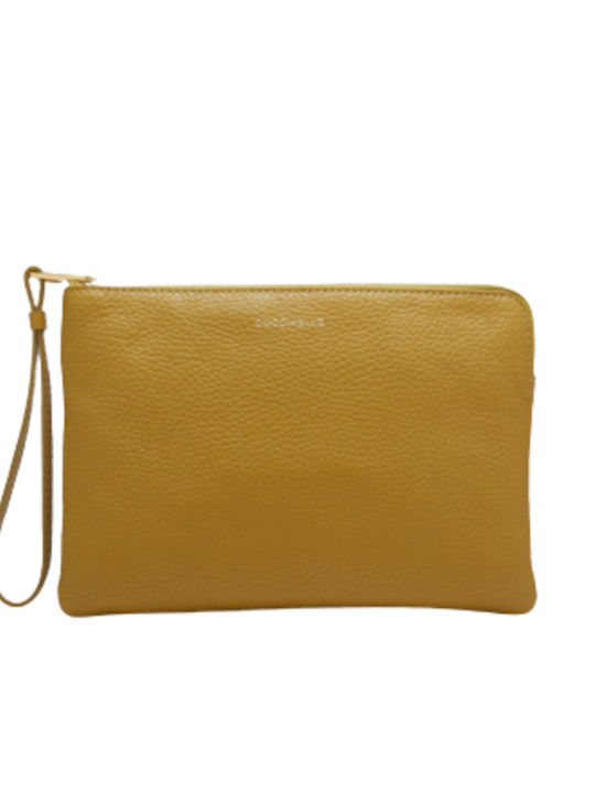 Coccinelle Toiletry Bag in Yellow color