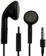 D-46 In-ear Handsfree με Βύσμα 3.5mm Μαύρο