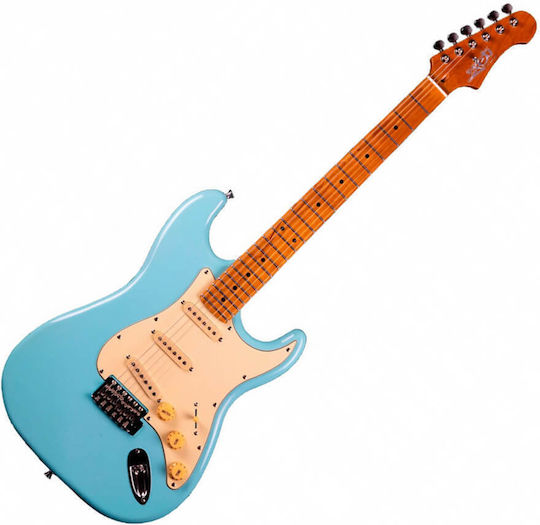 Jet Guitars Електрическа Китара 6 Струни Stratocaster Синя С Калъф