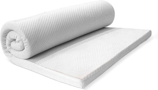 Palamaiki Mattress Topper White Comfort Double Foam with Removable Cover 140x200x4cm