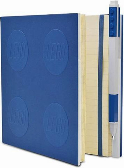 LEGO Notebook Square with Pen Holder Blue
