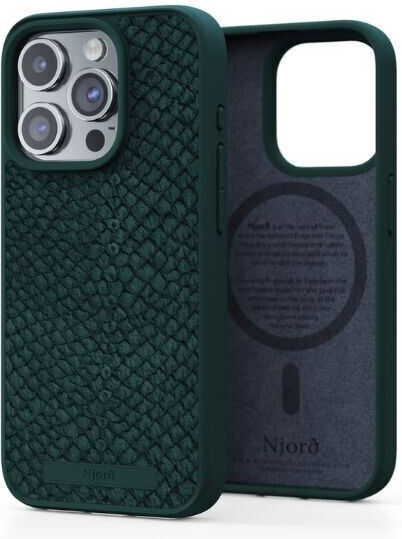 Njord Back Cover Δερμάτινο 2mm Ροζ (iPhone 15 Pro)