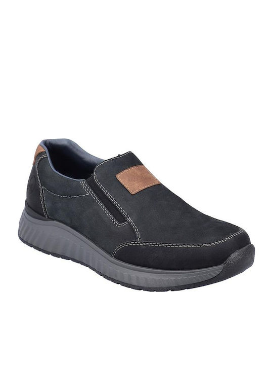 Rieker Men's Suede Casual Shoes Blue