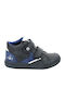 Tifun Anatomical Leather Kids Boots with Velcro Gray